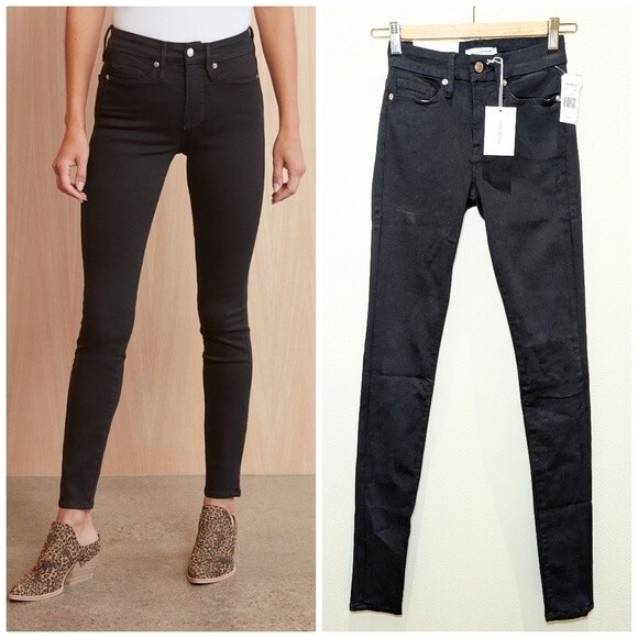 NWT Good American Good Legs Long Jeans in Black - Picture 1 of 15